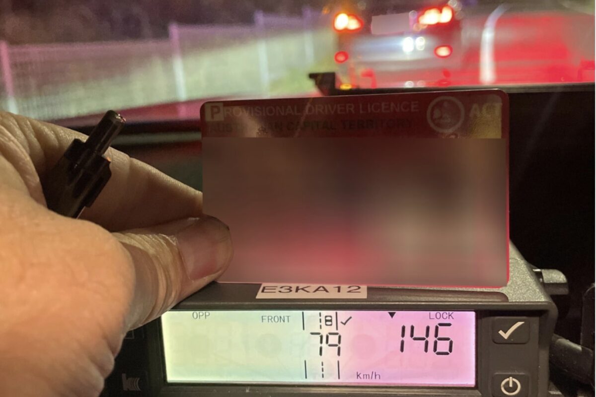 ‘Show off’ P-plater booked at 146km/h